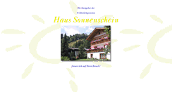 Desktop Screenshot of haus-sonnenschein.at