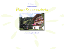 Tablet Screenshot of haus-sonnenschein.at